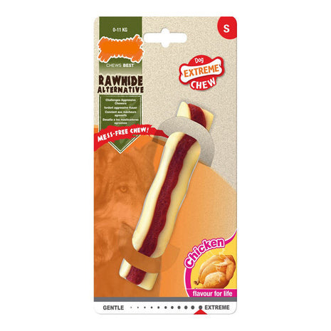 Nylabone Tuggleksak För Hundar Nylabone Extreme Chew Roll	Rawhide Storlek S Kyckling Nylon