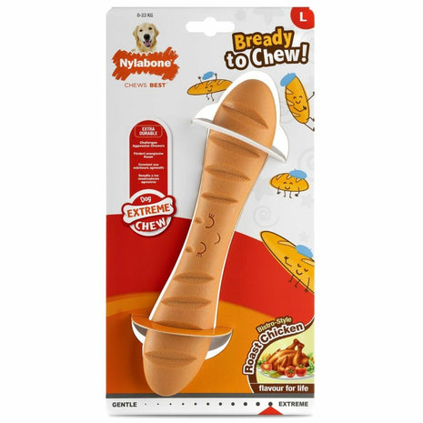 Nylabone Tuggleksak För Hundar Nylabone Brun Kyckling Konstgjord L