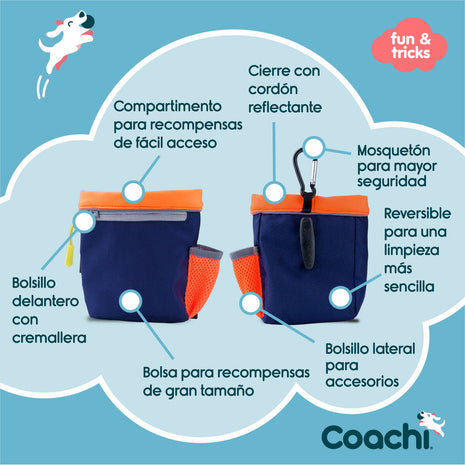 Coachi Bag Coachi Train & Treat Blå Korall