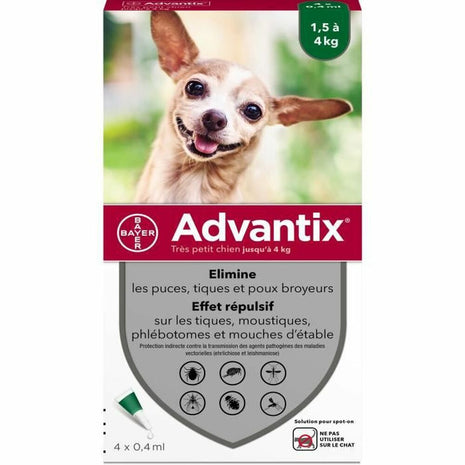 Advantix Mot Parasiter Advantix Hund 1,5-4 Kg 4 Antal