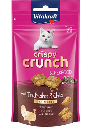 Vitakraft Snack For Cats Vitakraft Crispy Crunch Kalkon 60 G