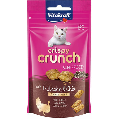 Vitakraft Snack For Cats Vitakraft Crispy Crunch Kalkon 60 G