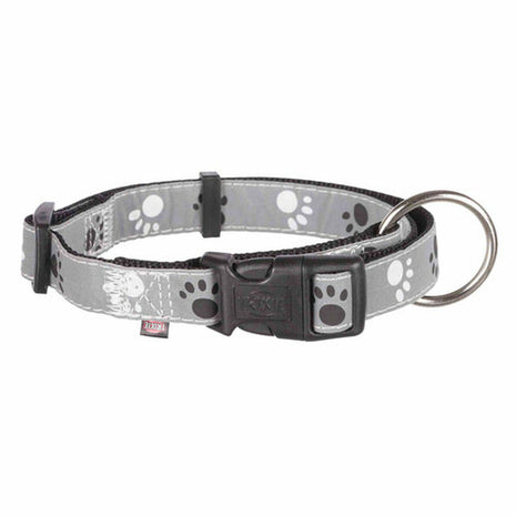 Trixie Hundhalsband Trixie Silver Reflect Svart Grå M/L 35-55 Cm