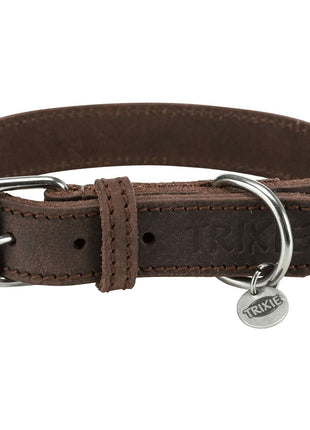 Trixie Hundhalsband Trixie Rustic Mörkbrun S/M 34-40 Cm