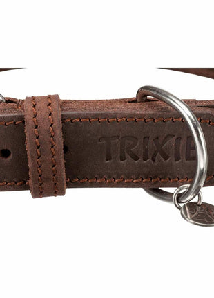 Trixie Hundhalsband Trixie Rustic Mörkbrun S/M 34-40 Cm