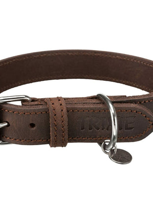 Trixie Hundhalsband Trixie Rustic Mörkbrun M 37-44 Cm