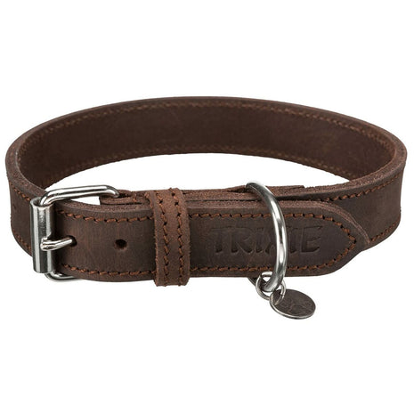 Trixie Hundhalsband Trixie Rustic Mörkbrun M 37-44 Cm