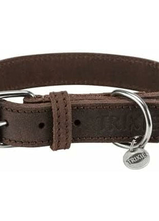 Trixie Hundhalsband Trixie Rustic Mörkbrun M 37-44 Cm