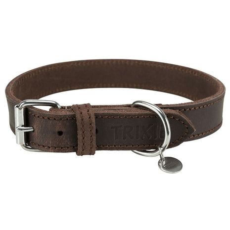 Trixie Hundhalsband Trixie Rustic Mörkbrun M/L 42-48 Cm