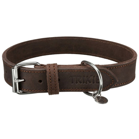 Trixie Hundhalsband Trixie Rustic Mörkbrun L 48-56 Cm