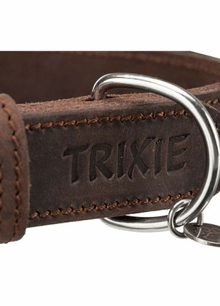 Trixie Hundhalsband Trixie Rustic Mörkbrun L 48-56 Cm