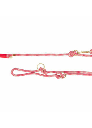 Trixie Justerbart Hundkoppel Trixie Soft Rope Röd Kräm L L/Xl