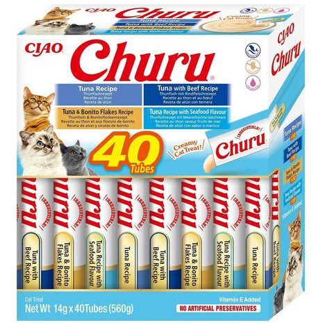 Inaba Snack For Cats Inaba Churu Variety Box Tuna Fisk