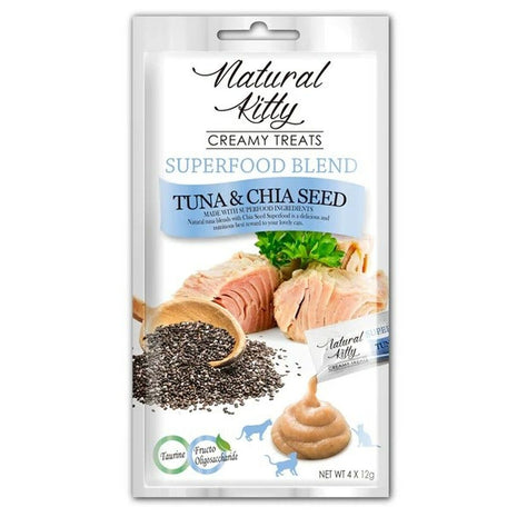 Natural Kitty Snack For Cats Natural Kitty Superfood Blend Fisk