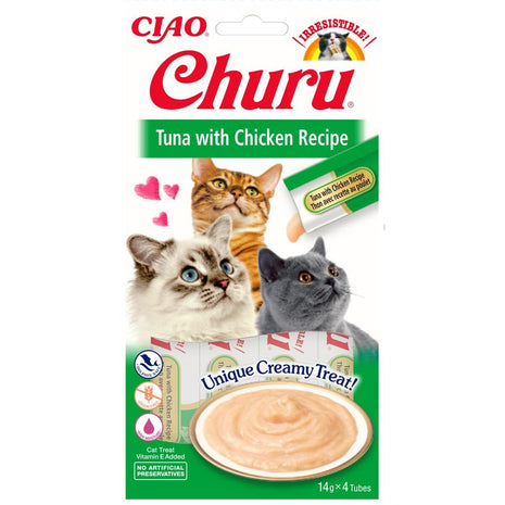 Inaba Snack For Cats Inaba Churu Kyckling Kött Fisk