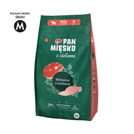 Pan Mięsko Foder Pan Mięsko M Kalvkött 20 Kg