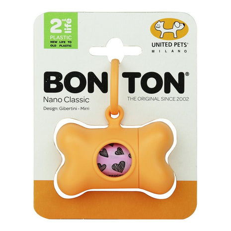 United Pets Hållare För Bajspåsar United Pets Bon Ton Nano Classic Hund Orange Återvunnen Plast (6 X 3 X 4 Cm)