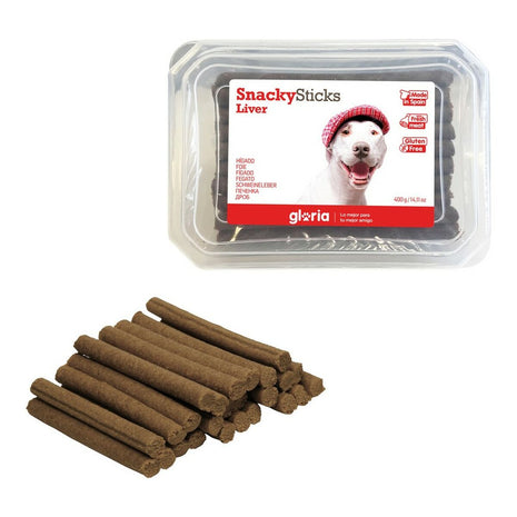 Gloria Hundgodis Gloria Snackys Sticks Lever (350 G)