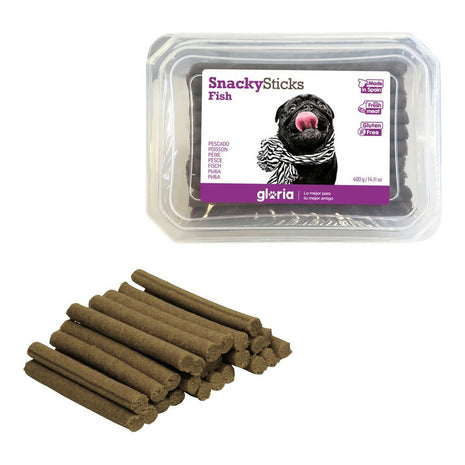 Gloria Hundgodis Gloria Snackys Sticks Fisk Små Stänger (350 G)