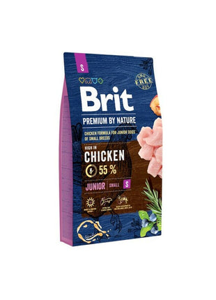 Brit Foder Brit Premium By Nature Junior S Kyckling 8 Kg