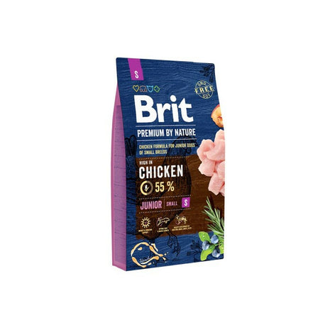 Brit Foder Brit Premium By Nature Junior S Kyckling 8 Kg