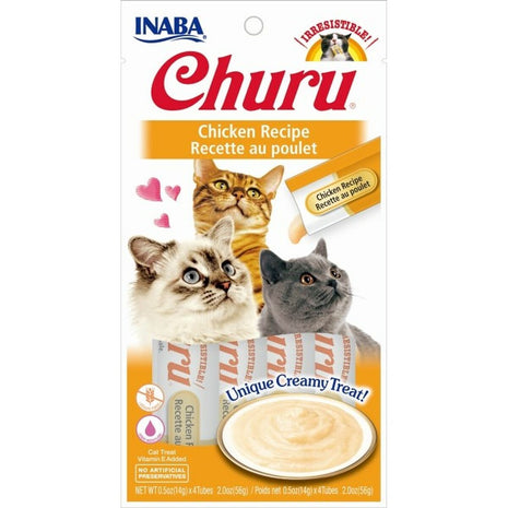 Inaba Snack For Cats Inaba Churu Kyckling 4 X 14 G