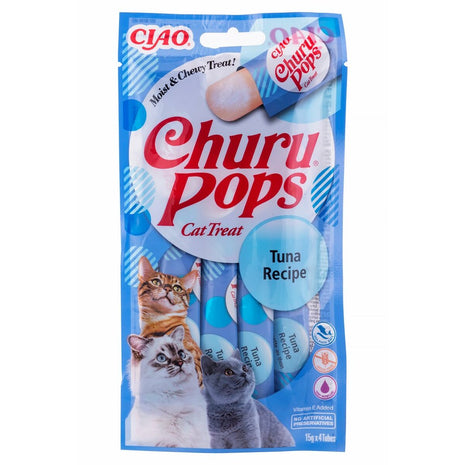 Inaba Snack For Cats Inaba Churu Pops Tuna Recipe Tonfisk Fisk 4 X 15 G