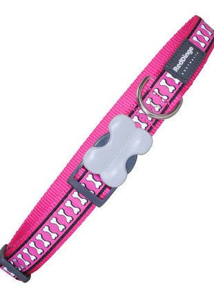 Red Dingo Hundhalsband Red Dingo Reflekterande Ben Fuchsia 41-63 Cm