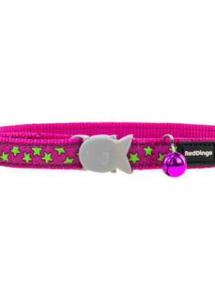 Red Dingo Katt Krage Red Dingo Stars Lime On Hot 20-32 Cm Rosa