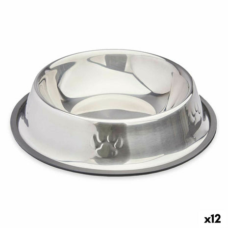 Mascow Hundmatare Silvrig Grå Gummi Metall 26 X 7 X 26 Cm (12 Antal)