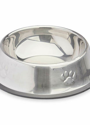 Mascow Hundmatare Silvrig Grå Gummi Metall 35 X 0,03 X 25 Cm (24 Antal)