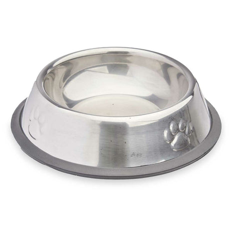 Mascow Hundmatare Silvrig Grå Gummi Metall 15 X 4 X 15 Cm (24 Antal)