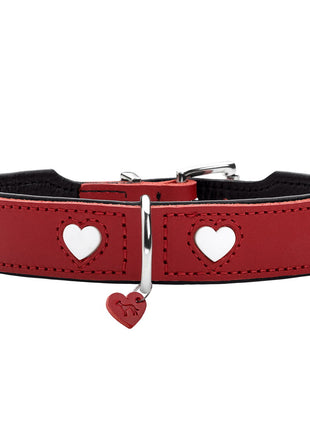 Hunter Hundhalsband Hunter Love S/M 35-40 Cm Rojo/Blanco