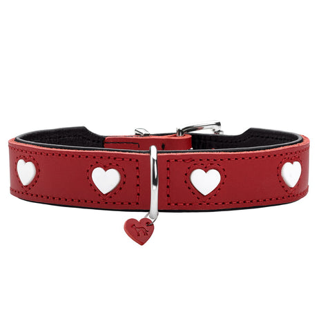 Hunter Hundhalsband Hunter Love S/M 35-40 Cm Rojo/Blanco